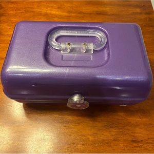 Caboodles Liquid‎ Metallic 2622 Purple GLITTER Makeup Case Organizer hard2find